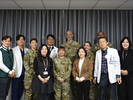 주한 미군 오산 공군병원장 일행, 아주대학교병원 방문