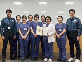 외상간호팀, 신임 경찰관 교육 공로로 경기남부경찰청 감사장 받아