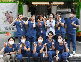 아주대학교병원 신생아집중치료실(NICU) 의료진, 환자 가족의 커피차 응원받아