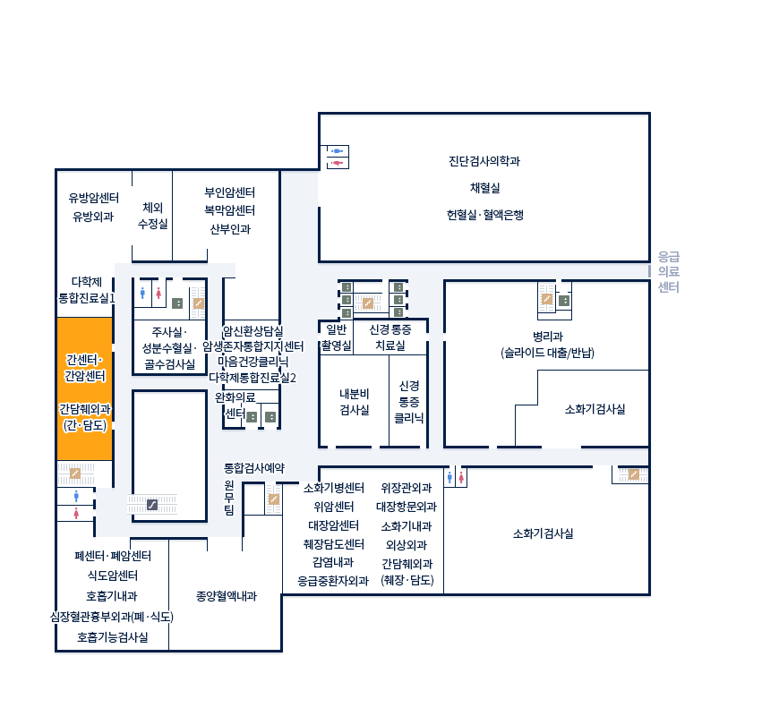 본관 2F 간담췌외과(간·담도)